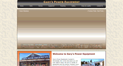 Desktop Screenshot of garyspowerequipment.com
