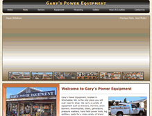 Tablet Screenshot of garyspowerequipment.com
